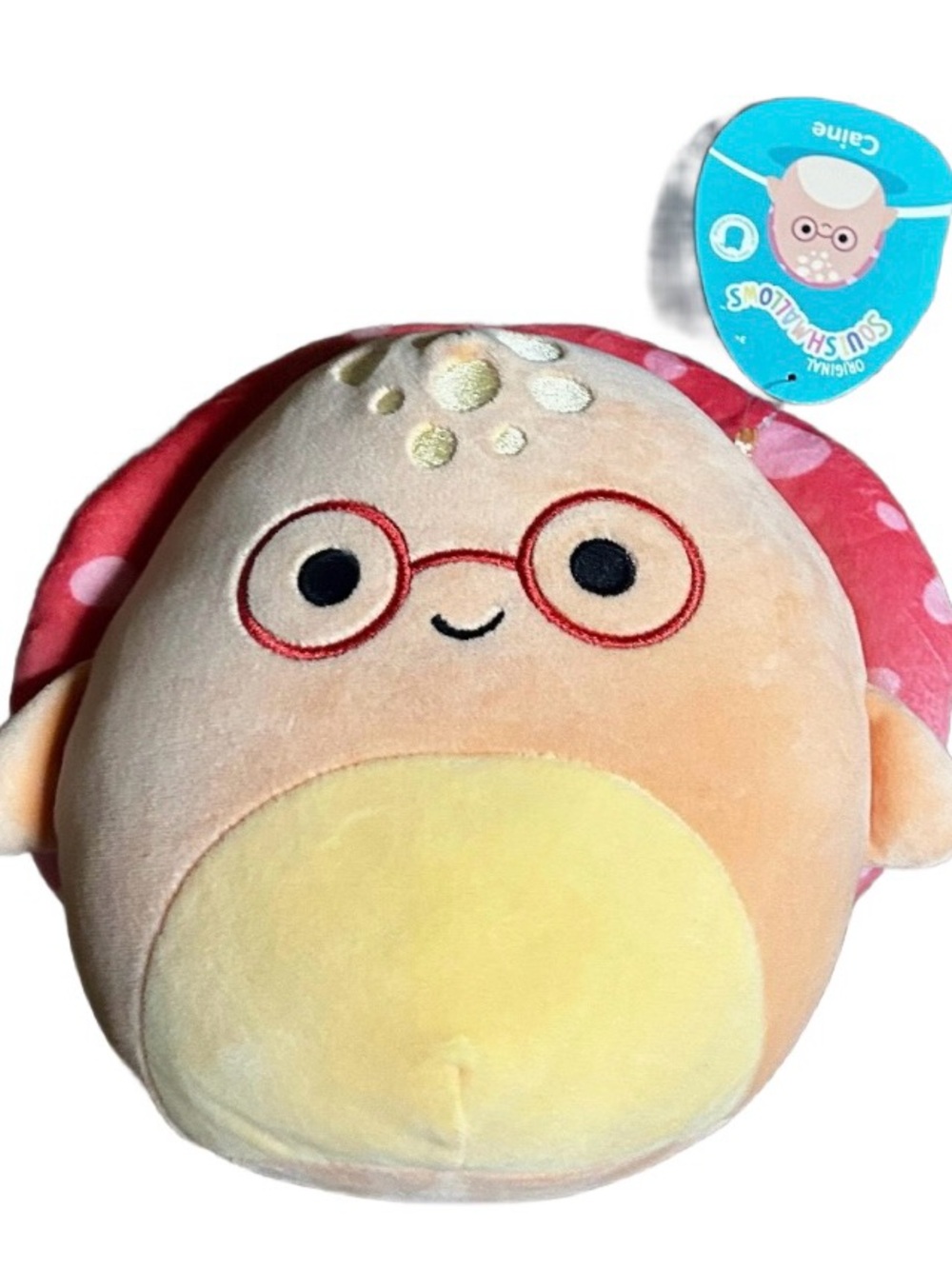 Squishmallows Caine the Mushroom ~ Yellow & Red ~ 12” Plush Toy ~ New W/ Tags